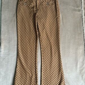 Anthropologie Brown Flare Pants